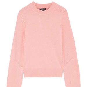 - Rag & bone !! Cashmere pink rose Logan sweater!!!